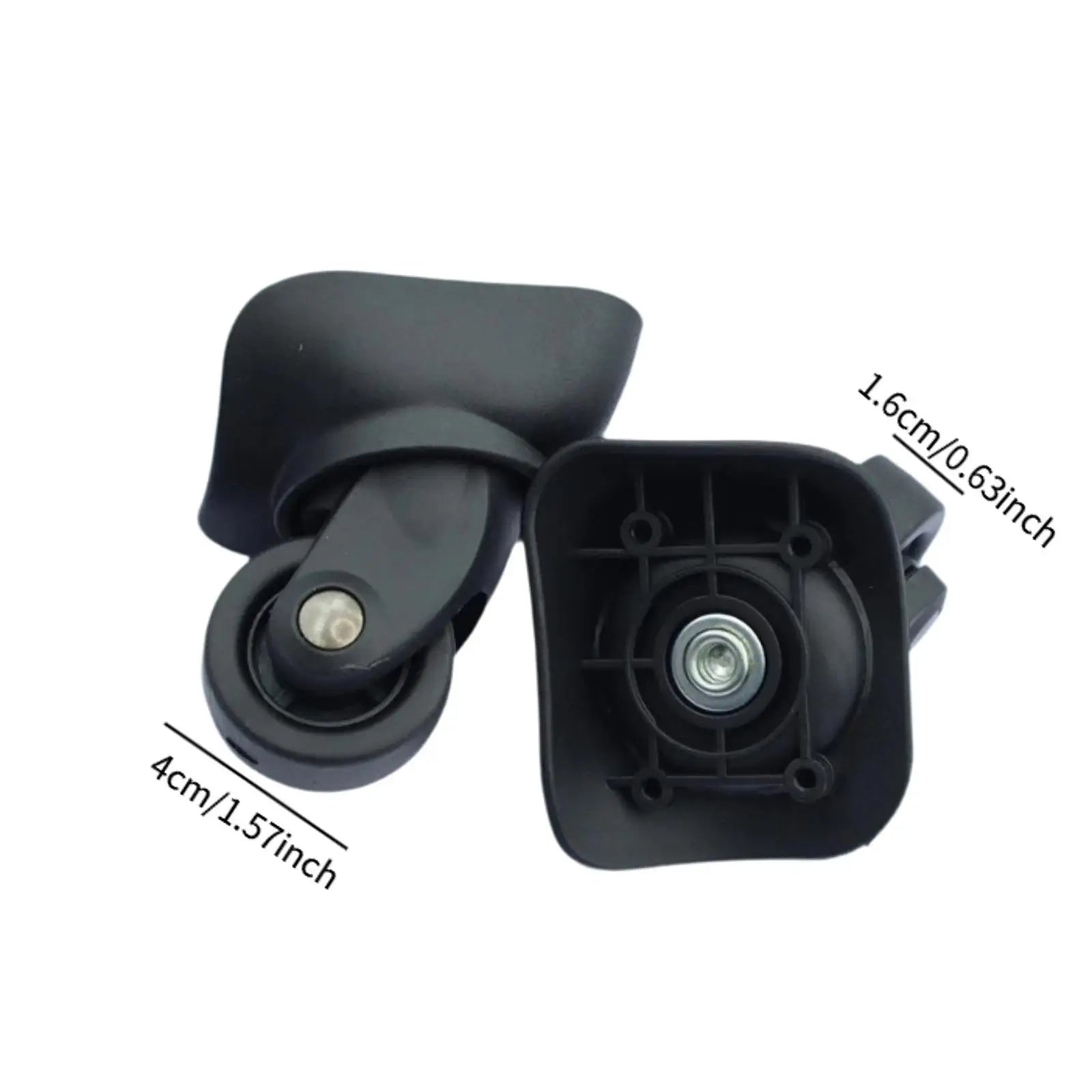 Luggage Wheels for Repairing Quiet Resuable DIY Easy Installation Lightweight Universal Suitcase Casters Swivel Wheels Versatile