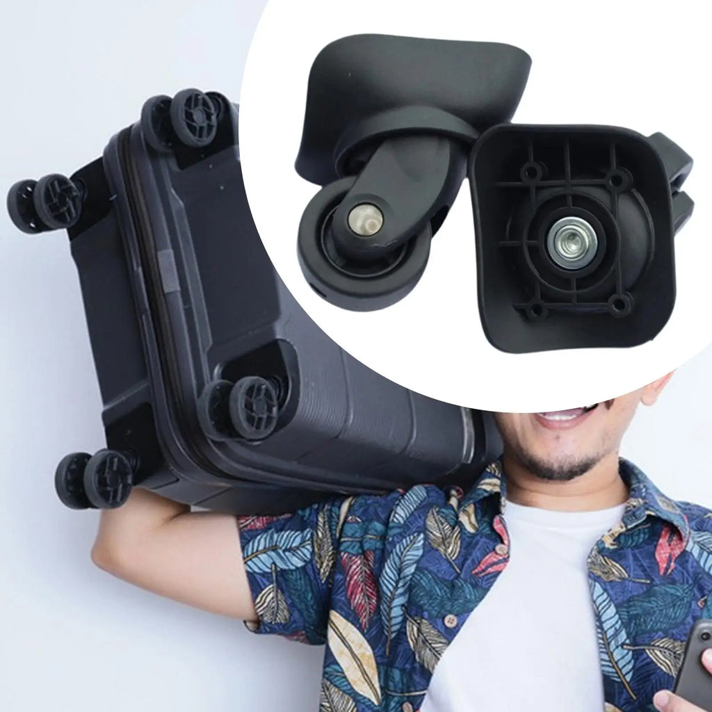 Luggage Wheels for Repairing Quiet Resuable DIY Easy Installation Lightweight Universal Suitcase Casters Swivel Wheels Versatile