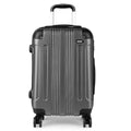 KONO Suitcase Lightweight hard case trolley suitcase with 4 twin wheels ABS material