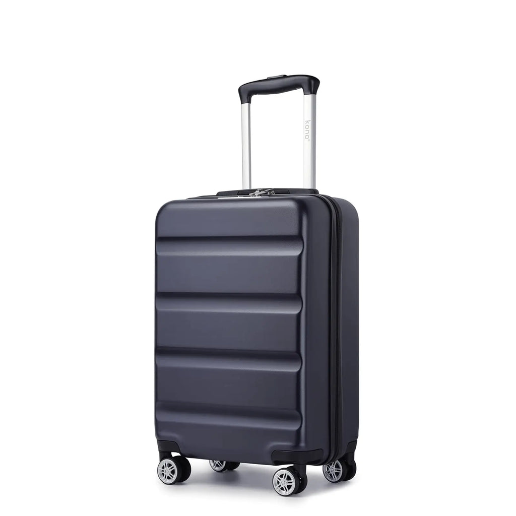 KONO hand luggage Suitcase-Lightweight hard case with TSA Lock & 4 spinner wheels, cabin-fit (55/65/75cm)
