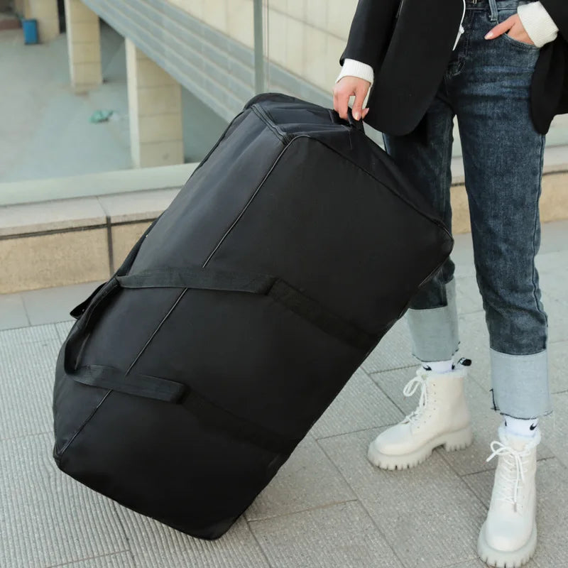 Travel Luggage Bag Foldable Suitcase on Wheel Handbag Large Versatile Storage Shoulder Bags Weekend Trip Luggage Cabin Carrier